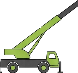 65-ton knuckle boom crane